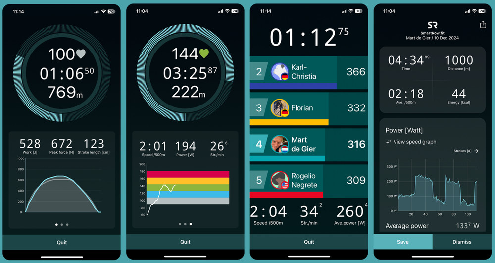 Smartrow Upgraded WaterRower Club Rowing Machine