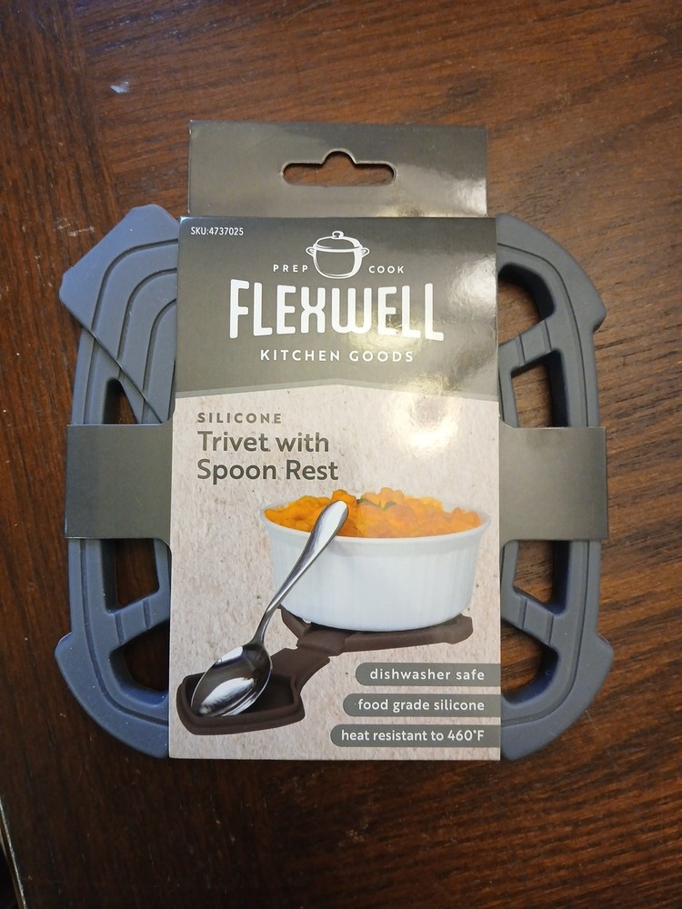 Flexwell Kitchen Goods Trivet With Spoon Rest New
