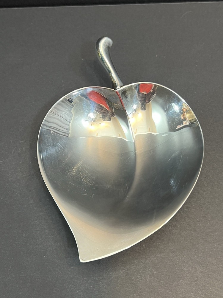 Vintage FB Rogers Silver Leaf Candy Dish Footed Silverplate 1883