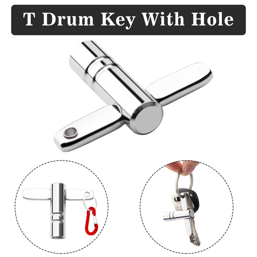 4 Pack Drum Keys - Universal Tool for Tuning High Tension Drums, Includes Speed