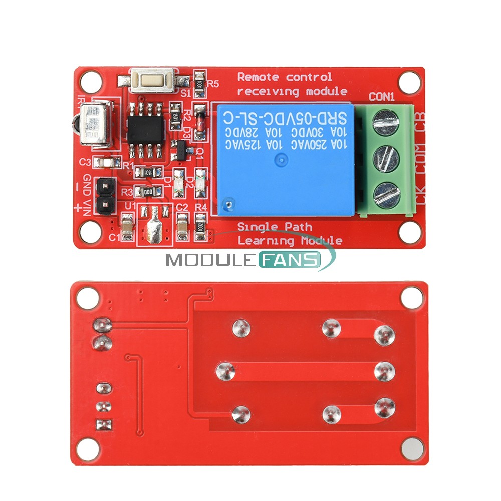 1 Channel Infrared Receiver Driving Switch Relay Module With Remote Controller
