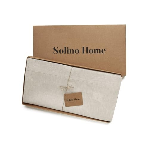 Linen Tablecloth 60 x 90 Inch - 100% 90" x 60" (Rectangular) Light Natural