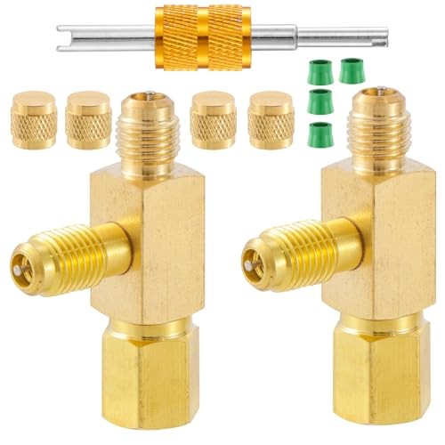 Quick Coupler Access Tee, 1/4'' Valves Core Quick Coupler with Tee Adapter