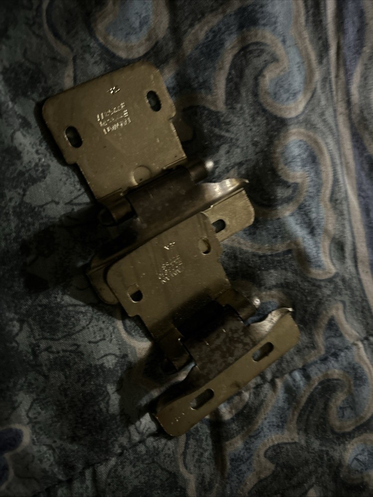 Antique Brass Cabinet Hinges Pair