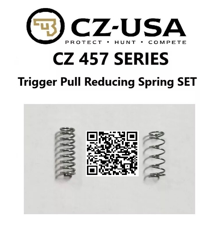 CZ 457 Series Rifle, Trigger Pull Reducer Spring Set, 8oz & 12oz+, All Calibers