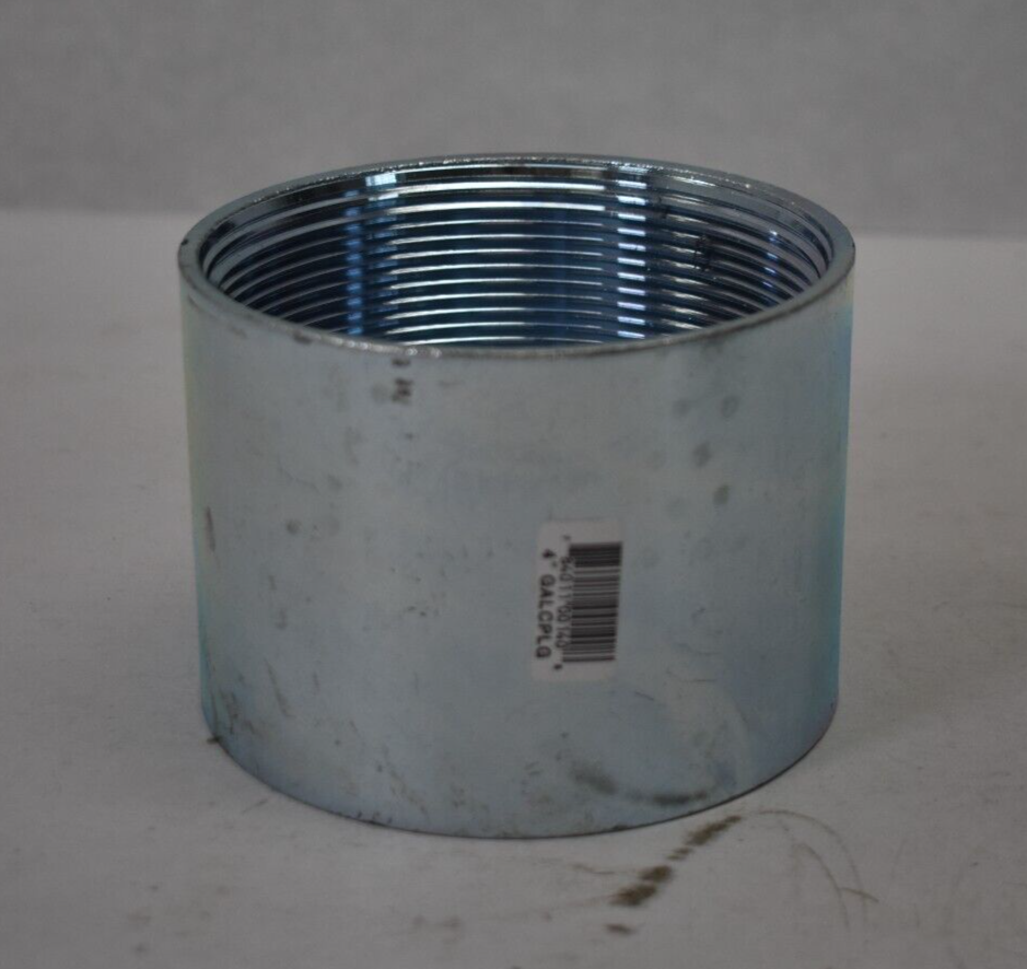 4" Rigid Coupling Galvanized Steel Threaded Connection Nipple Electrical Conduit