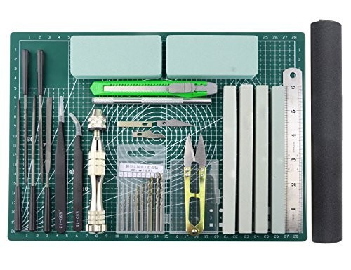 BXQINLENX Professional 25 PCS Model Tools Kit Modeler 25 Piece Set, Assorted