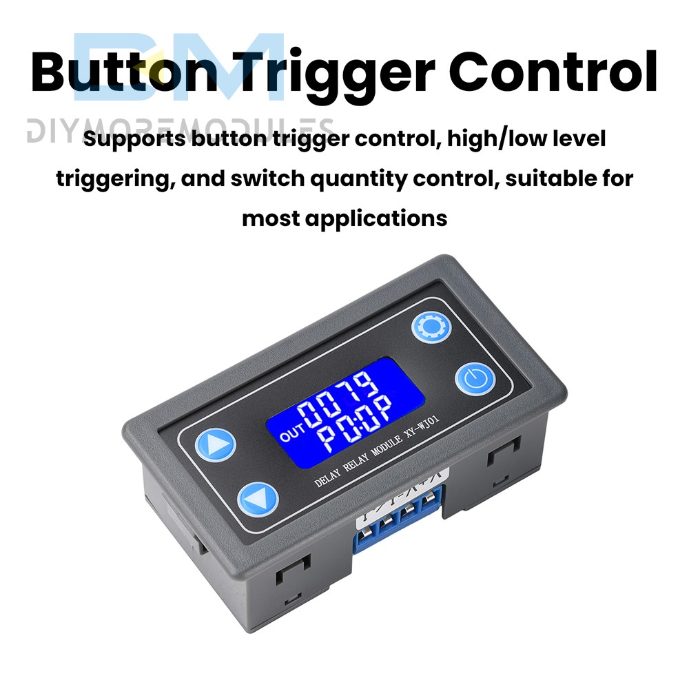 WJ01 Digital LCD Display Cycle Timing Circuit Switch 1CH Delay Relay Module