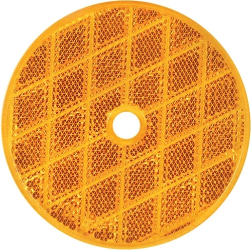 (2) Sate-lite #35 Round Amber or Clear Reflectors / Delineators