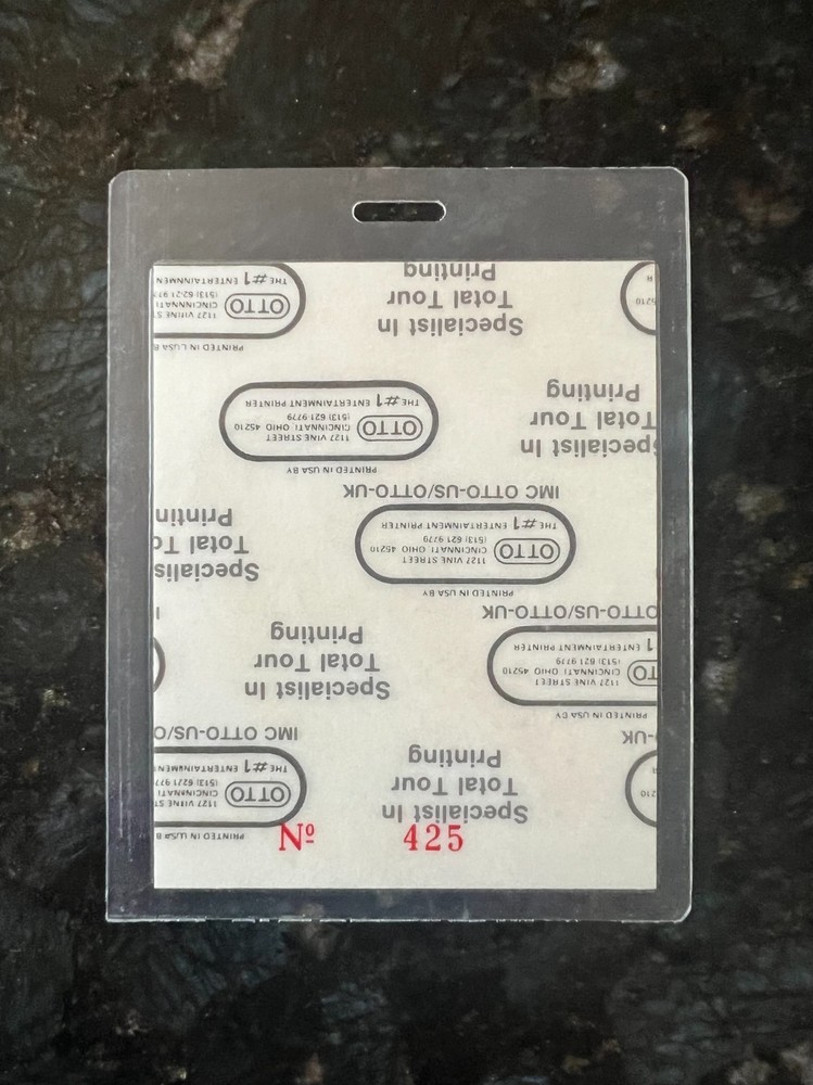 Ace Frehley All Access Laminate Pass #425 Kiss Spaceman Frehley's Comet OTTO