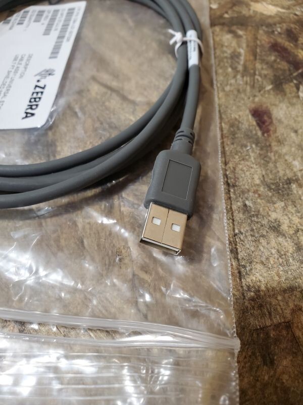 NEW Zebra CBA-U21-S07ZBR USB Data Transfer Cable - USB for Barcode Scanner 7 ft