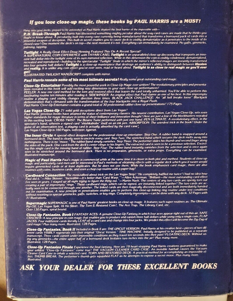 Paul Harris - A Close-up Kinda Guy