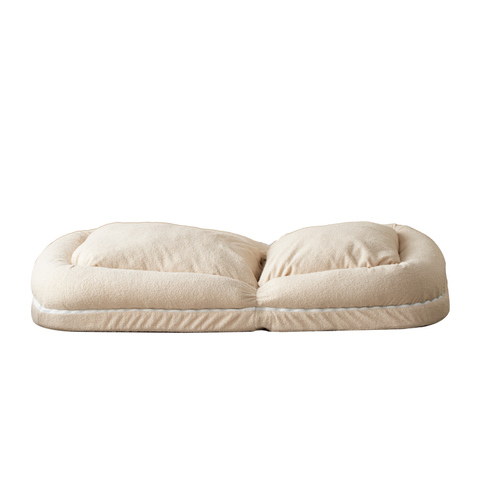 Triple Fold Down Sofa Bed Beige