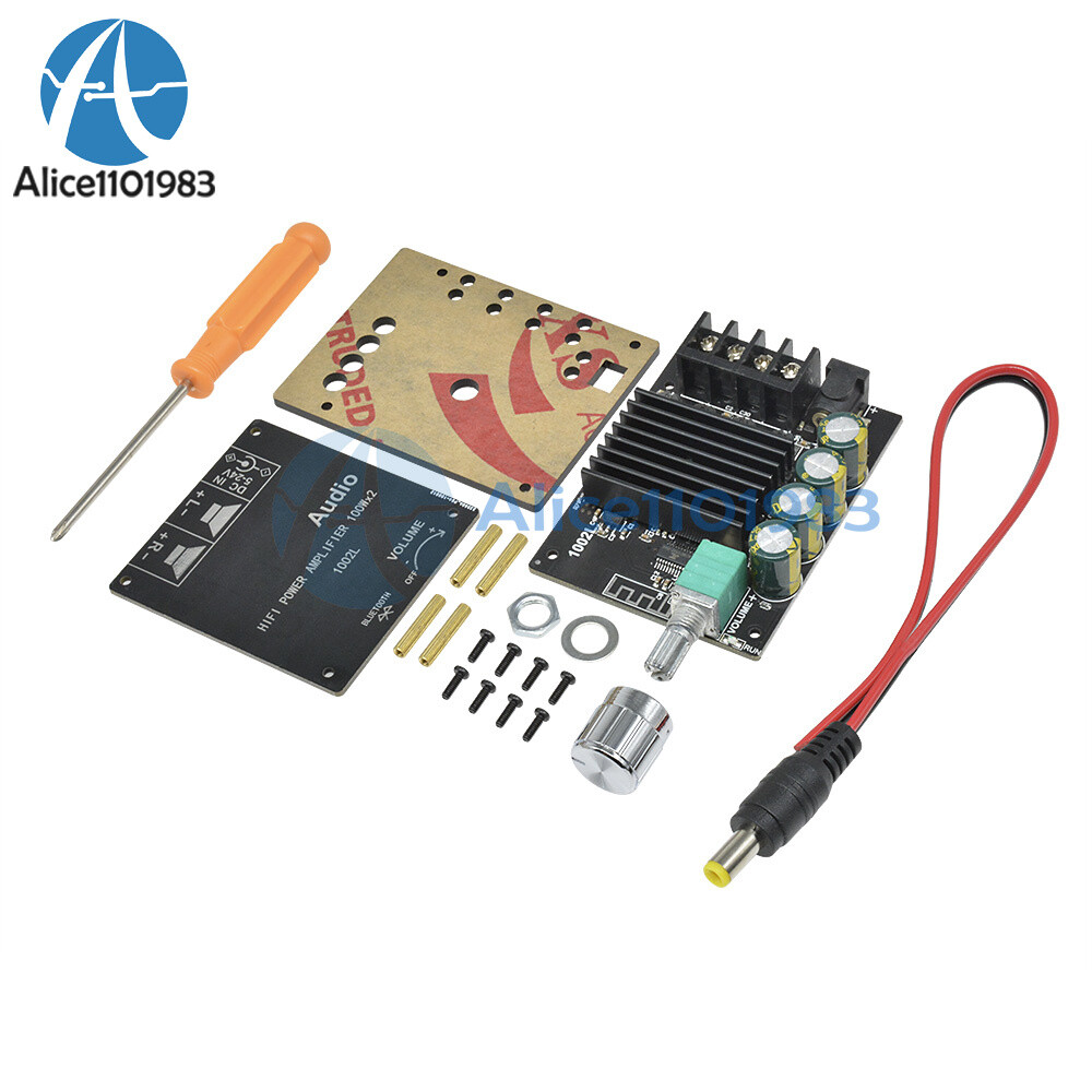 2x100W TPA3116 Mini 5.0 Bluetooth High power Amplifier Board Adjustable Button