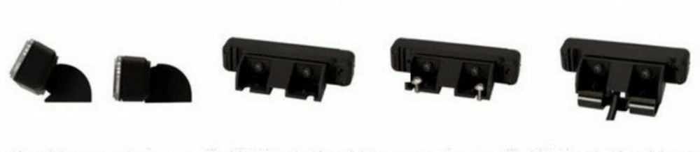 2 X 12/24v Dual Colour LED Strobe Warning Light Modules Grill Beacon Lightbar