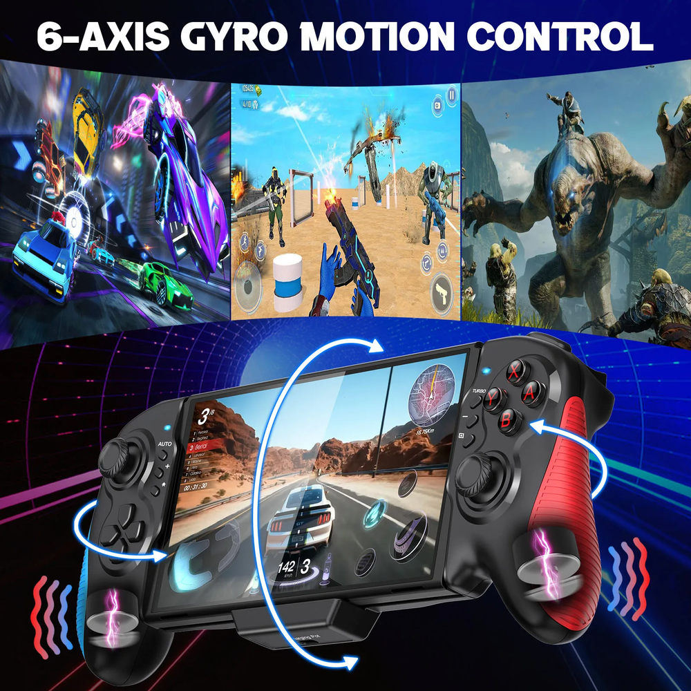 Dual Vibration Handheld Controller Grip Gamepad For Nintendo Switch Joy-Con Game