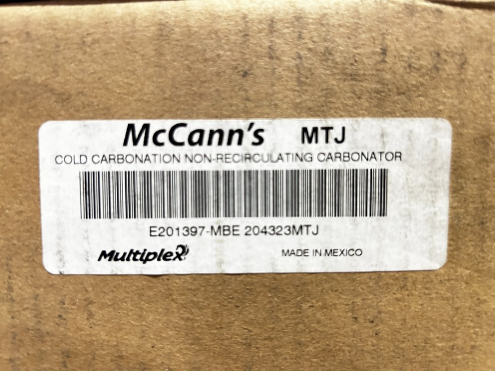 McCann's MTJ Cold Carbonation Non- Recirculating Carbonator E201397-MBE