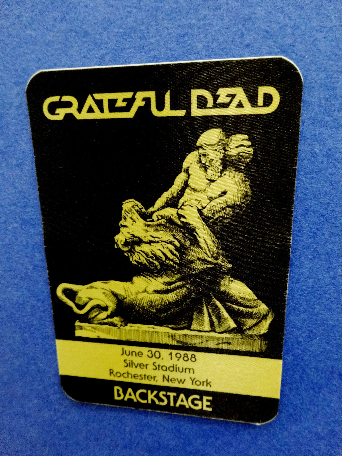 Grateful Dead Backstage Pass Rochester New York Silver 6/30/88 6/30/1988 Samson