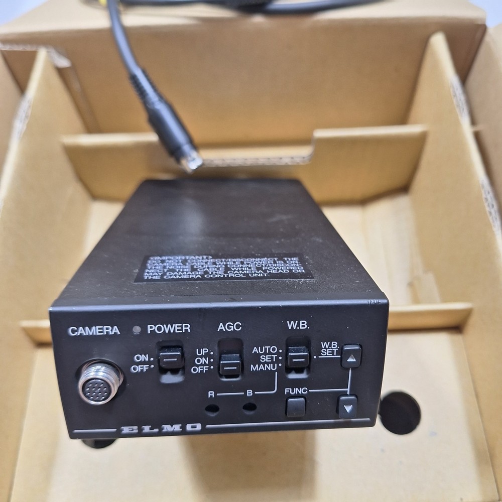 ELMO CC421E CCU Camera Controller/Power Supply, MICRO CAMERA LENS, Cable