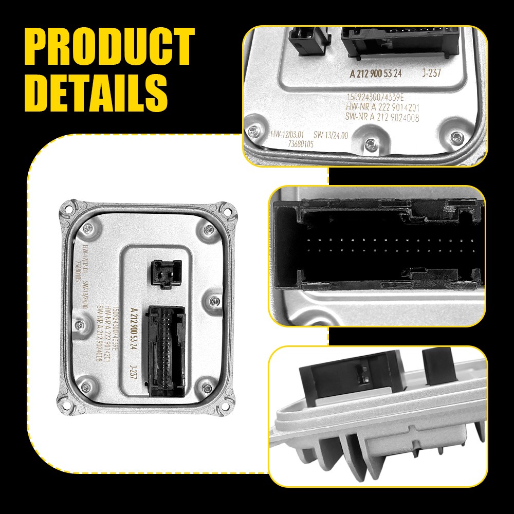 LED Headlight Ballast Control Unit Module For 2014-2016 Mercedes-Benz E-CLASS