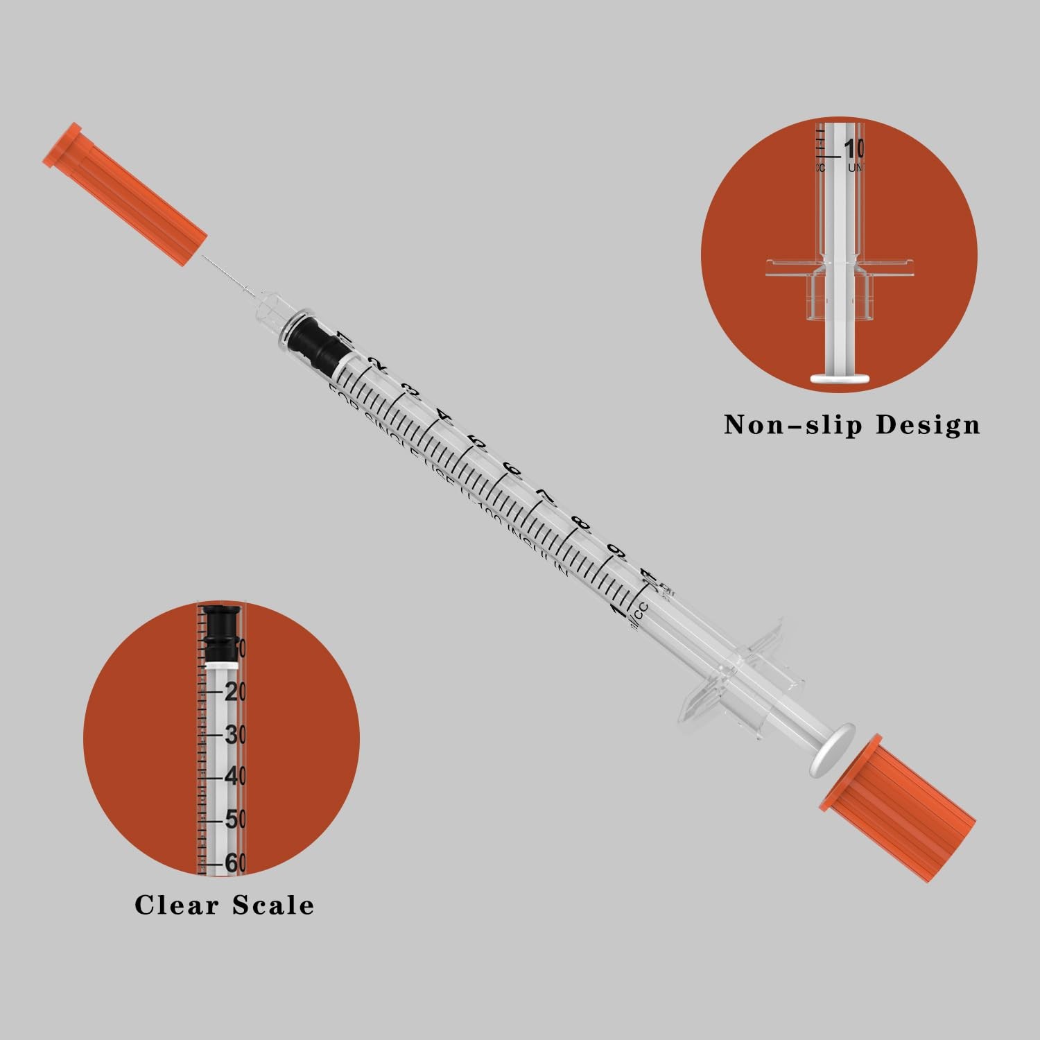 30 Gauge 5/16 inch Needle, 1ml Disposable Lab Dispensing Supplies,Individual Wra