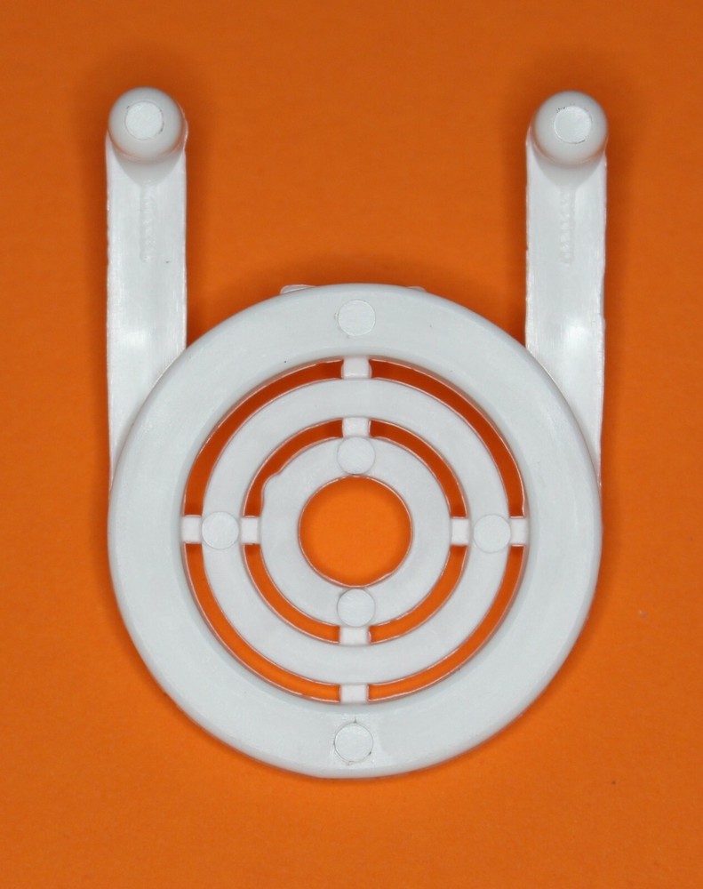 White Plastic Peg board Multi-Purpose Tool Holder 50 pk PEGBOARD NOT INCLUDED