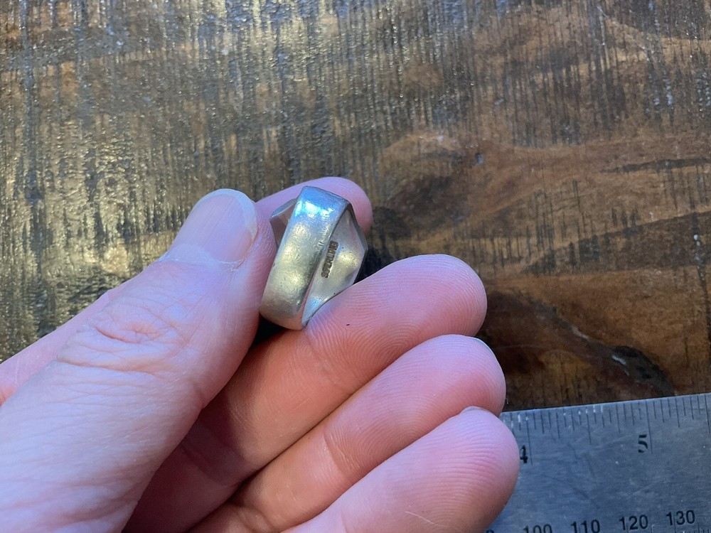 ORIGINAL RARE WWII US 3RD DIVISION STERLING RING