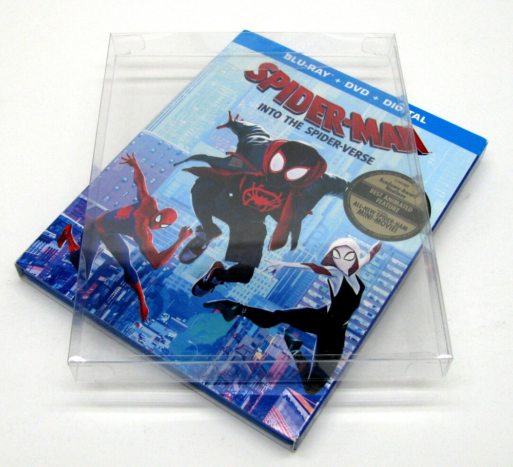 1x BLU-RAY WITH SLIPCOVER SMALL (SIZE BR2) - CLEAR PLASTIC BOX PROTECTOR SLEEVE