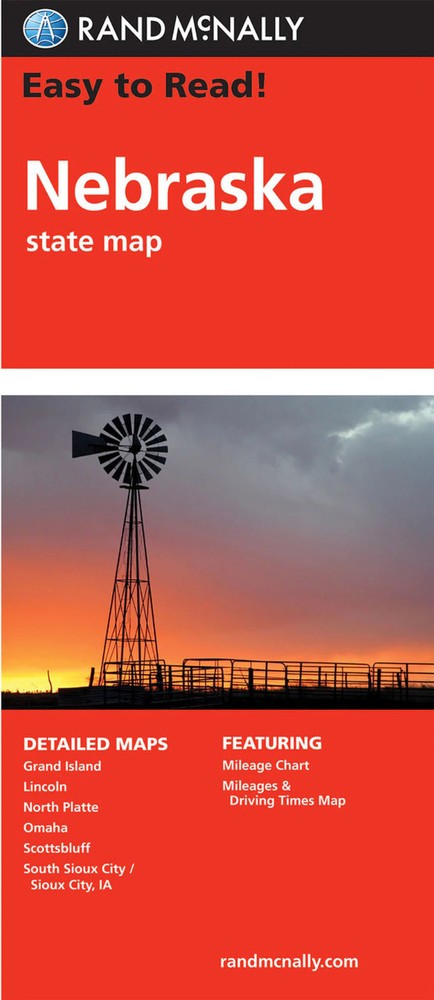 Rand McNally State Map: Nebraska from 2017