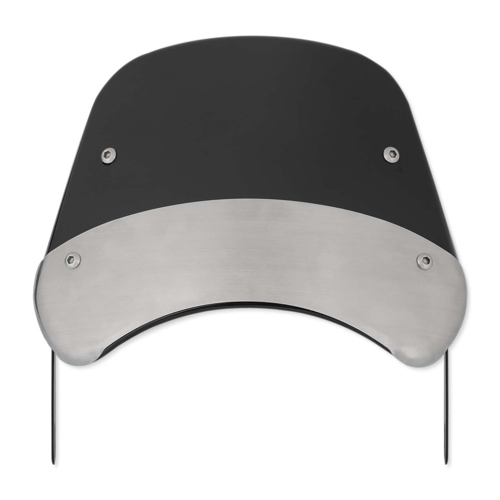 Universal Motorcycle Fairing Windshield Deflector Windscreen For 5-7'' Headlight