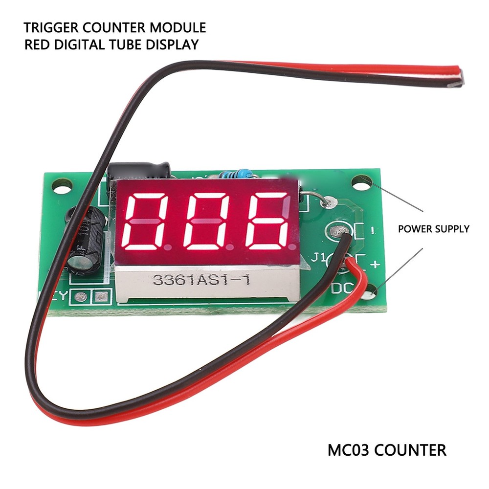♡ Trigger Counter Module Memory Function PCB 3 Bit Red Digital Display Module