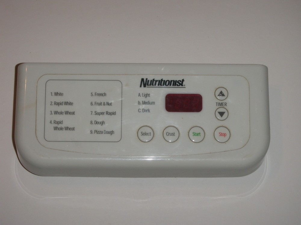 Control Panel with PCB for Salton Nutritionist Bread Maker Model NTR-440SPR only