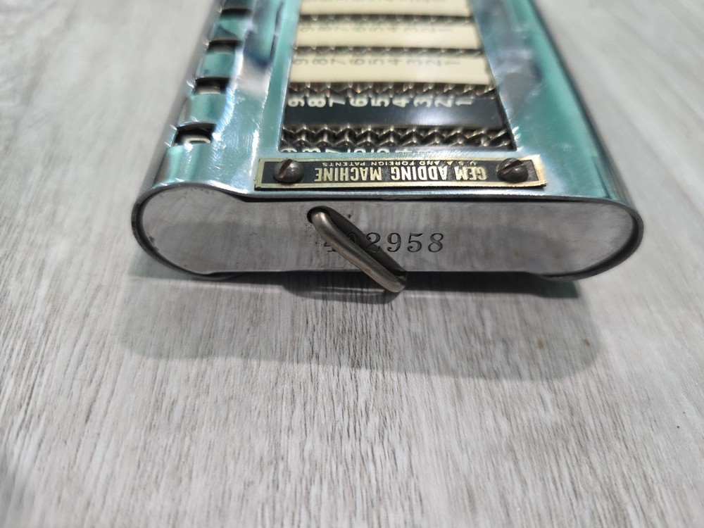 Vintage Great Display Condition Golden Gem Adding Machine/Mechanical Calculator