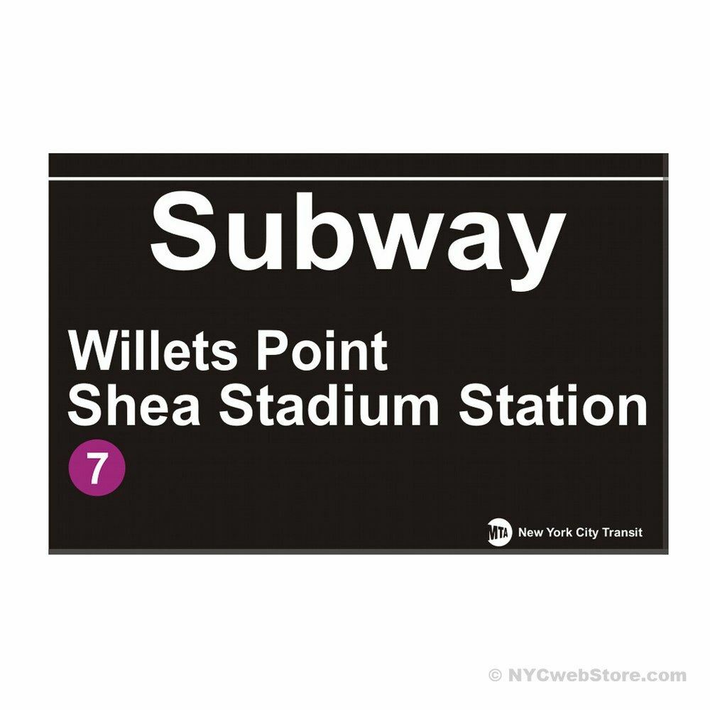 Shea Stadium Subway Magnet