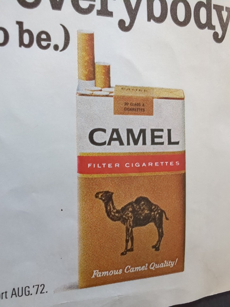 Camel Cigarette Advertisement 1970s