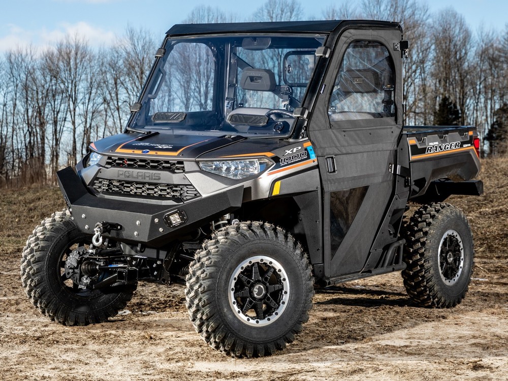 SuperATV Scratch Resistant Vented Windshield for Bobcat UV34/W Installed Seal