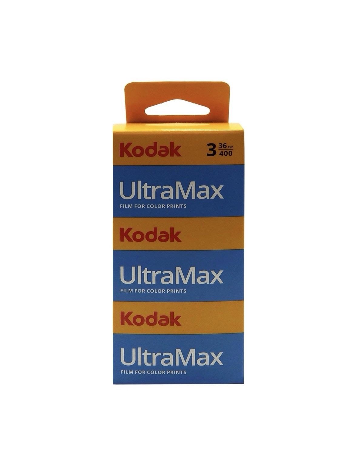 Kodak UltraMax 400 Color Negative Film (35mm, 36 Exposures) - 3 Pack