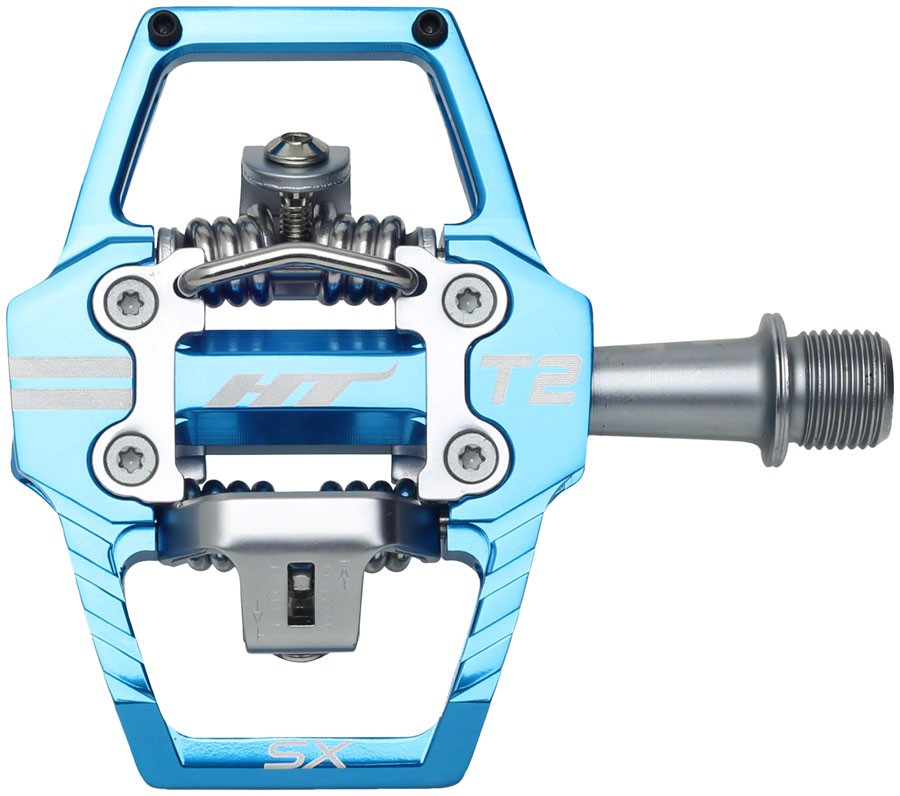 HT Components T2-SX Pedals - Dual Sided Clipless with Platform, Aluminum,