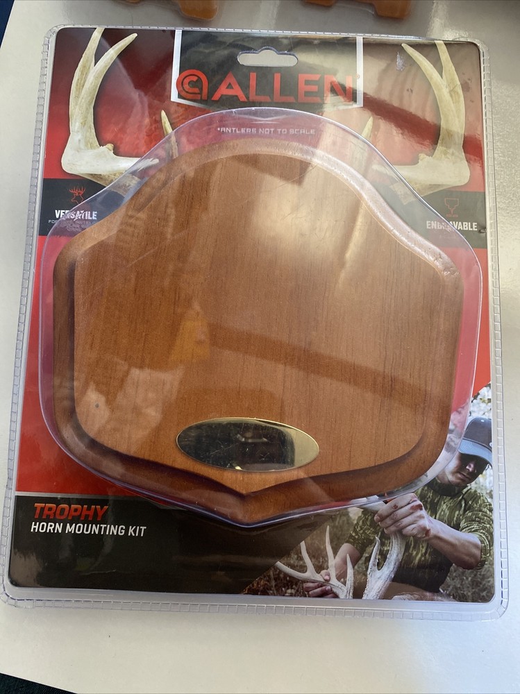 Allen Trophy Horn Mounting Kit Engravable Versatile Deer Antlers Etc.