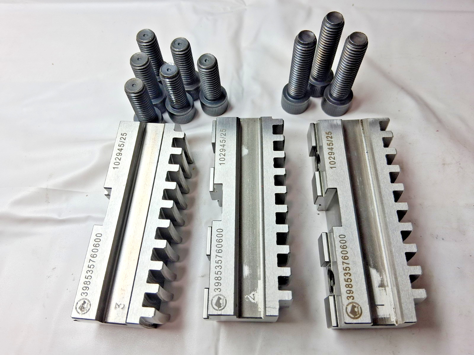 Bison Master Hard Lathe Chuck Jaw 3PC Set 7-885-312