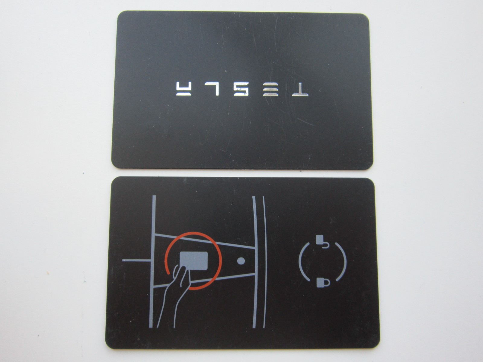 2 x OEM 2017-2025 TESLA MODEL 3 Y S X Cybertruck KEY CARD /Worn