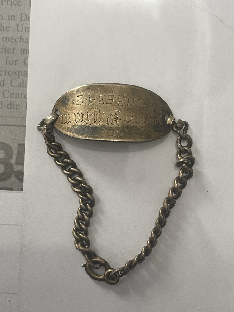 WW2 US Army Engineer Named ID Bracelet