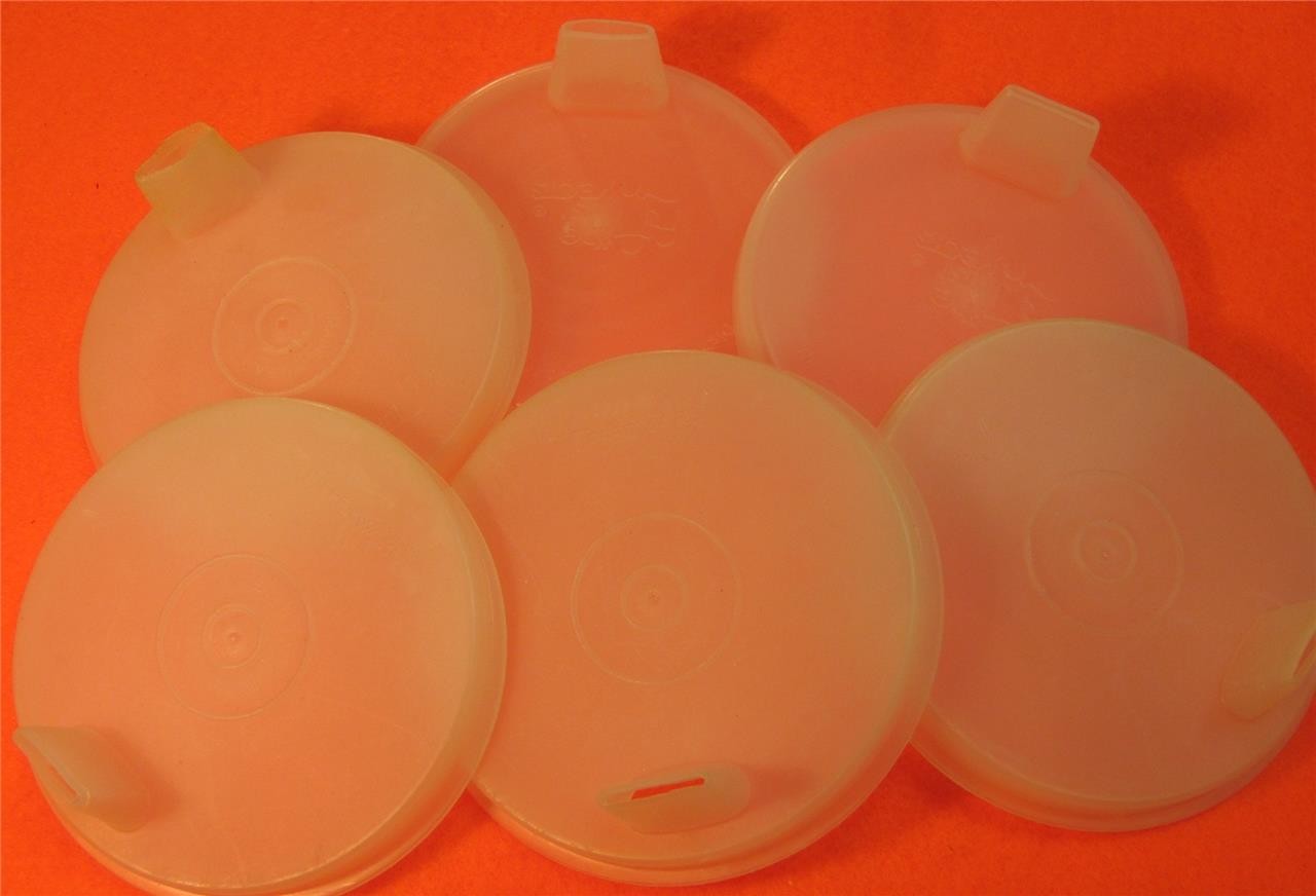 Tupperware Sipper Sippy Cup Vintage Flat G Bell Tumbler Lid 1552 INDIVIDUAL SEAL
