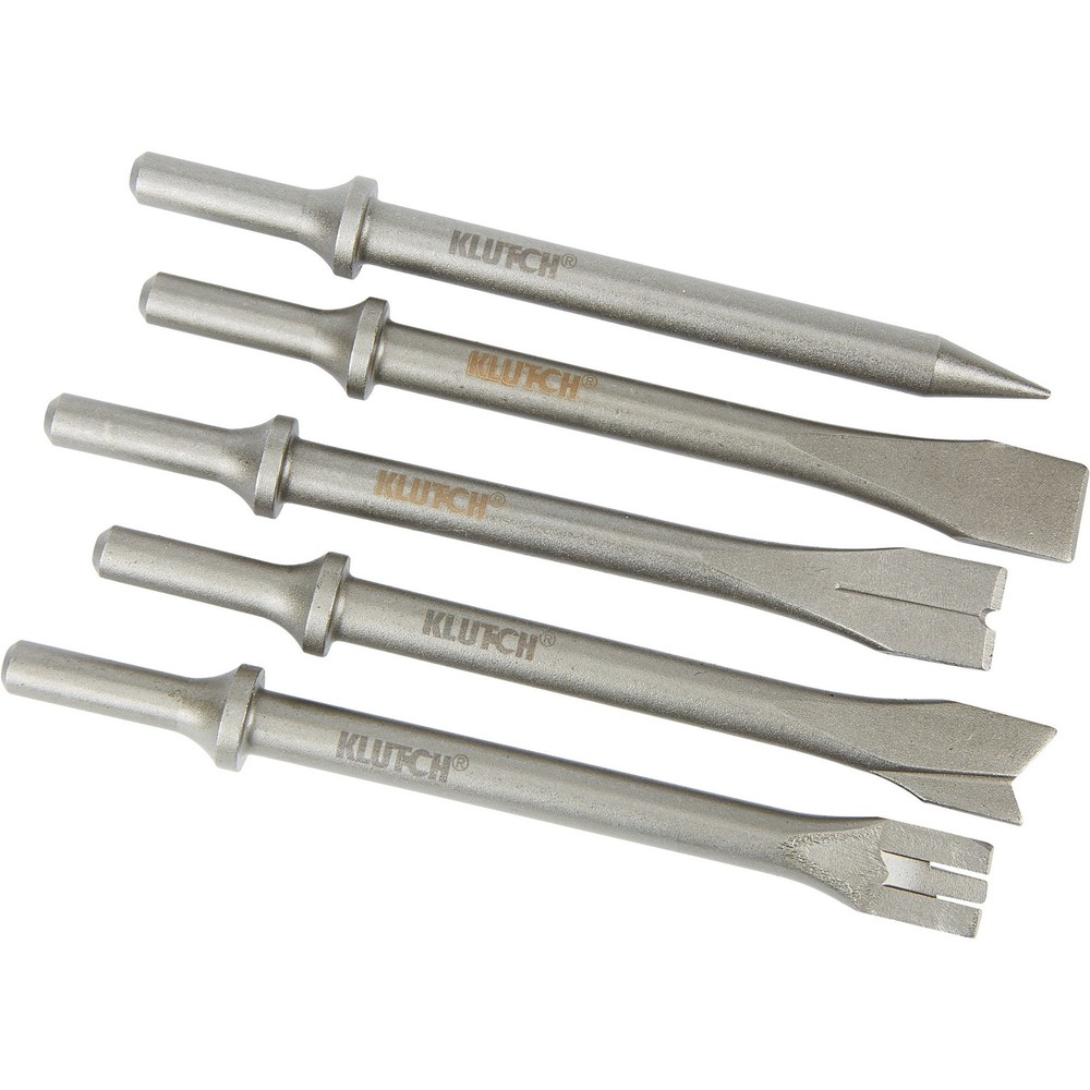 Klutch Air Hammer Chisel Set, 5-Pc.