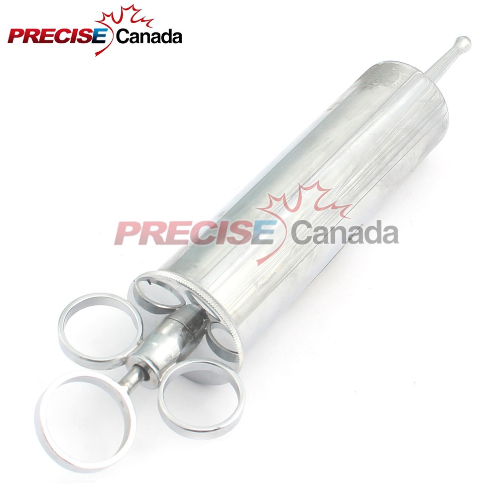 PRECISE CANADA Metal Ear Syringe 2 Oz Veterinary Surgical Instruments