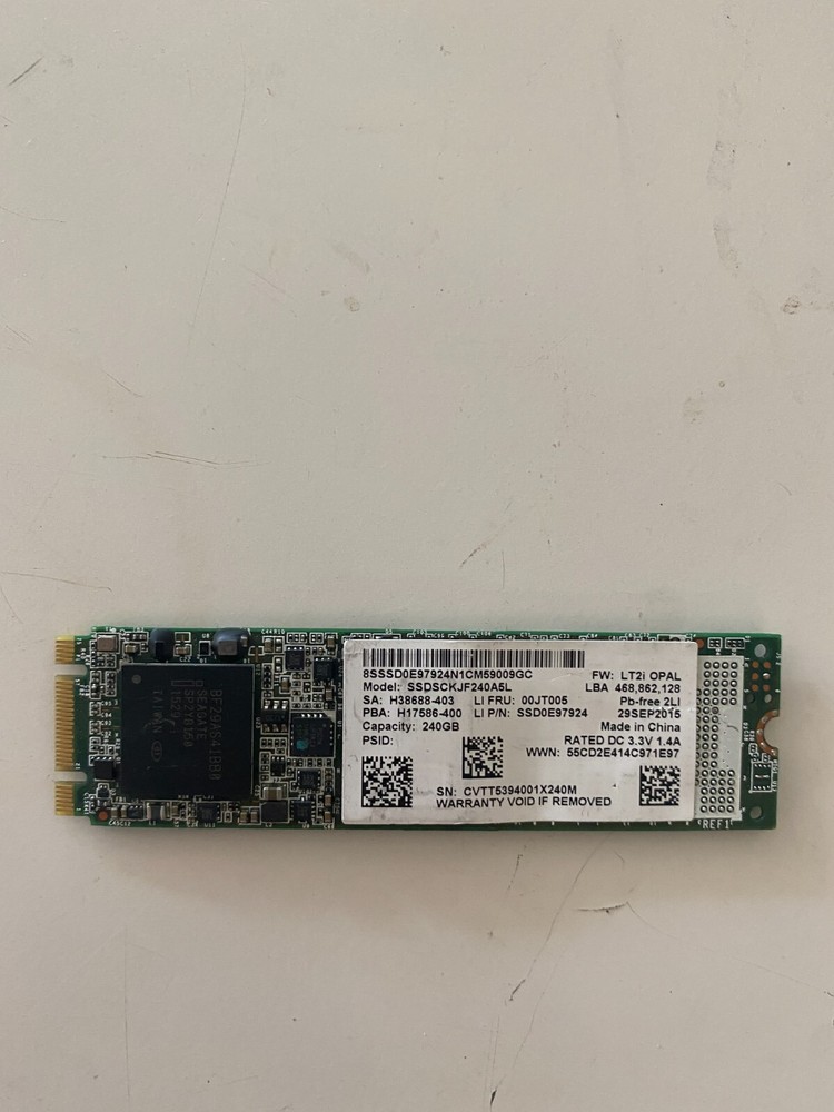 Intel 240GB M.2 SSD Hard Drive mixed models