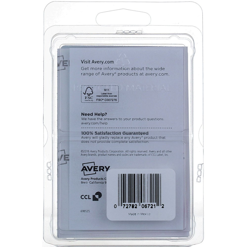 6 Pack Avery Removable Removable Color Coding Labels, 525 Ct