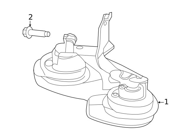 Genuine Ford Low Note Horn LX6Z13832D