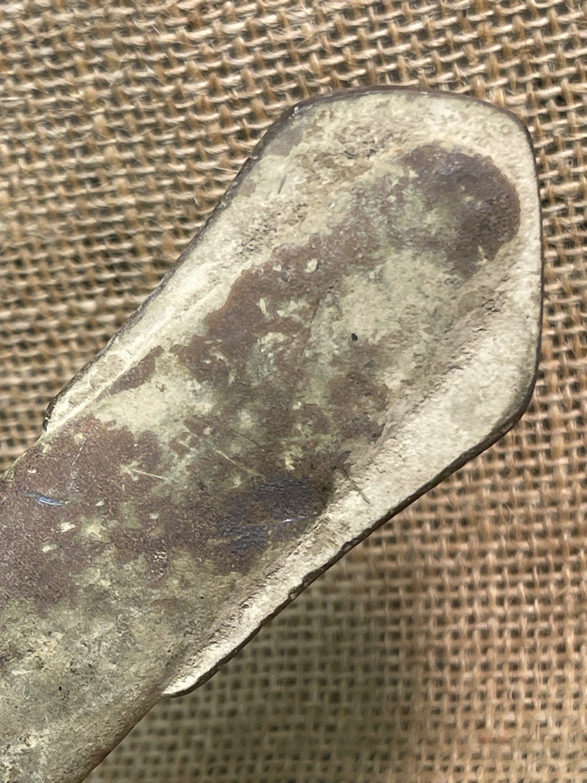 Dug Civil War Brass Foot Officers Or Staff Officers Sword Drag Heavily Used Worn