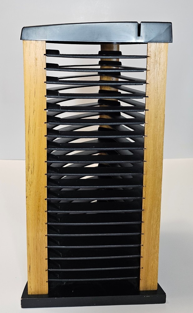 Fellowes 20 CD Compact Disc Storage Holder Case Media Rack Organizer